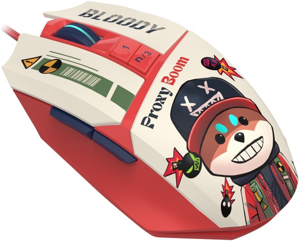 Мышь A4Tech Bloody W63 Max Proxy Boom рисунок оптическая 12000dpi USB