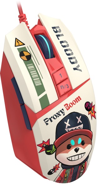 Мышь A4Tech Bloody W63 Max Proxy Boom рисунок оптическая 12000dpi USB