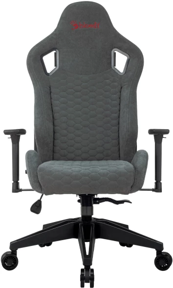 Кресло игровое A4Tech Bloody GC-770 серый соты с подголов. крестов.