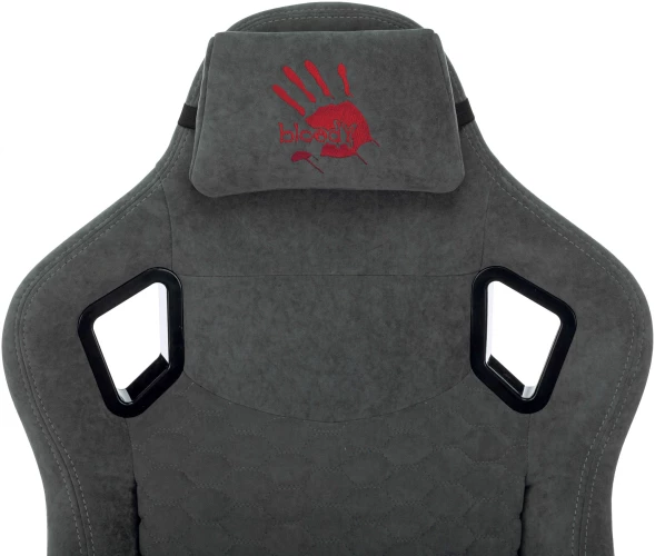 Кресло игровое A4Tech Bloody GC-770 серый соты с подголов. крестов.