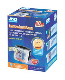 Тонометр запястный A&amp;amp;D UB-402