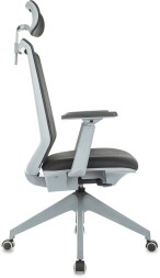 Кресло руководителя Бюрократ MC-G611NL-H черный Elastic-102 с подголов. крестов.4-луч. пластик пластик серый