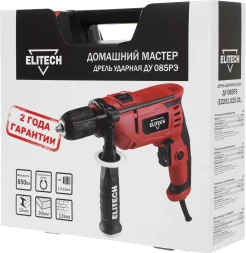 Дрель ударная Elitech ДУ 085РЭ 850Вт патрон:быстрозажимной реверс (204025)