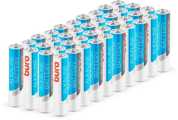 Батарея Buro Alkaline LR03 AAA (40шт) коробка