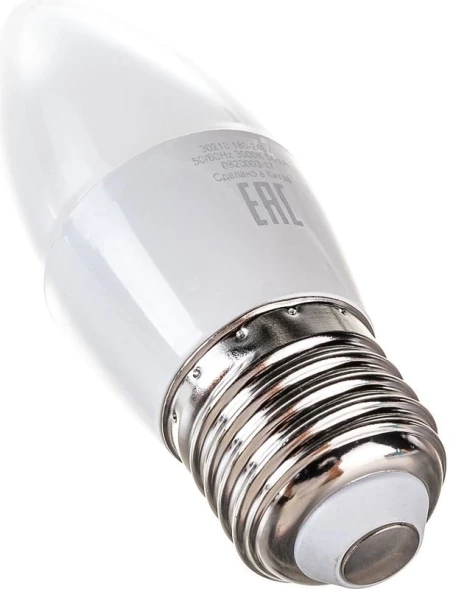 Лампа светодиодная Gauss Elementary 30210 10Вт цок.:E27 свеча 220B св.свеч.бел.теп. (упак.:1шт)