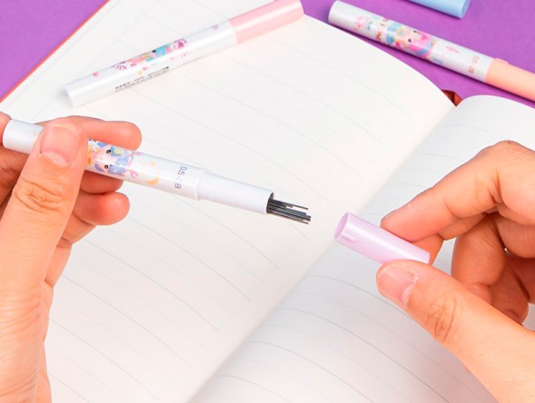 Грифель Deli S1373 0.5мм 2B пластик ассорти