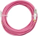 Патч-корд Cabeus FOP-50-OM4-LC-LC-10M 2x50/125 OM4 LC дуплекс-LC дуплекс 10м LSZH розовый