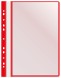 Папка-скоросшиватель Бюрократ -PS10RED A4 10 вкладышей боков.перф. пластик красный 0.12/0.16