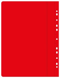 Папка-скоросшиватель Бюрократ -PS10RED A4 10 вкладышей боков.перф. пластик красный 0.12/0.16