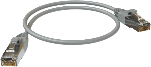 Патч-корд Sysmatrix PC 4545.5ES26.05LSZHGY F/UTP RJ-45 вил.-вилка RJ-45 кат.5E 0.5м серый LSZH