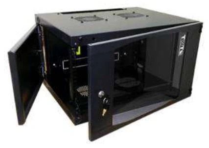 Шкаф коммутационный Lanmaster Next (TWT-CBWNG-9U-6X4-BK) настенный 9U 550x450мм пер.дв.стекл 60кг черный 15.5кг 494мм