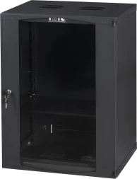 Шкаф коммутационный Lanmaster Next (TWT-CBWNG-9U-6X4-BK) настенный 9U 550x450мм пер.дв.стекл 60кг черный 15.5кг 494мм