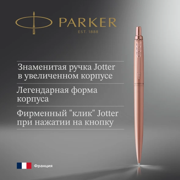 Ручка шариков. Parker Jotter Monochrome XL SE20 (2122755) роз.зол.мат. M син. черн. подар.кор.