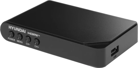 Ресивер DVB-T2 Hyundai H-DVB200 черный