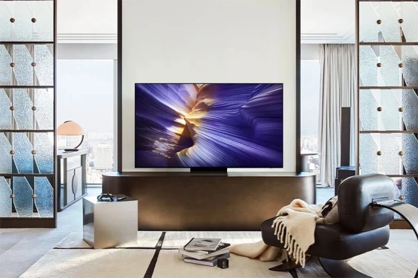 Телевизор OLED Samsung 48&amp;quot; QE48S90FAEXRU Series 9 черный графит 4K Ultra HD 120Hz DVB-T2 DVB-C DVB-S2 USB WiFi Smart TV