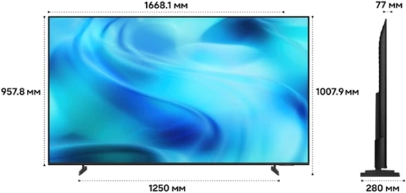 Телевизор LED Samsung 75&amp;quot; UE75U8000HUXPY черный/серый 4K Ultra HD 60Hz DVB-T2 DVB-C DVB-S2 USB WiFi Smart TV