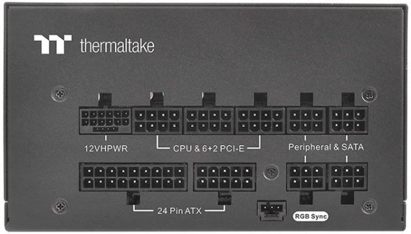Блок питания Thermaltake ATX 850W Toughpower GF3 ARGB 80+ gold 24pin APFC 140mm fan color LED 9xSATA Cab Manag RTL