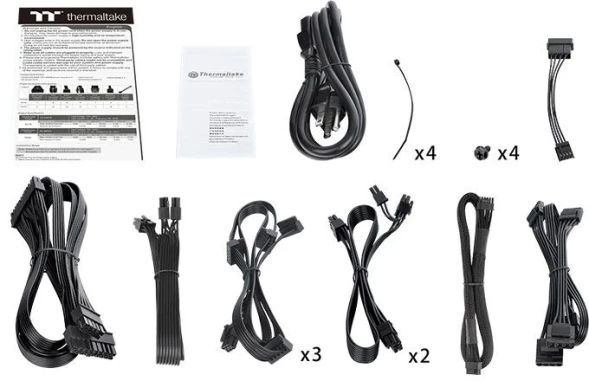 Блок питания Thermaltake ATX 850W Toughpower GF3 ARGB 80+ gold 24pin APFC 140mm fan color LED 9xSATA Cab Manag RTL