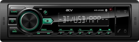 Автомагнитола ACV AVS-401UBG 1DIN 4x50Вт v5.0 USB 2.0 AUX 1.3&amp;quot; 2 RDS (43342)