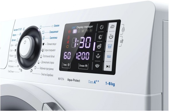 Стиральная машина Атлант СМА 60У1214-01 класс: A+++ загр.фронтальная макс.:6кг белый
