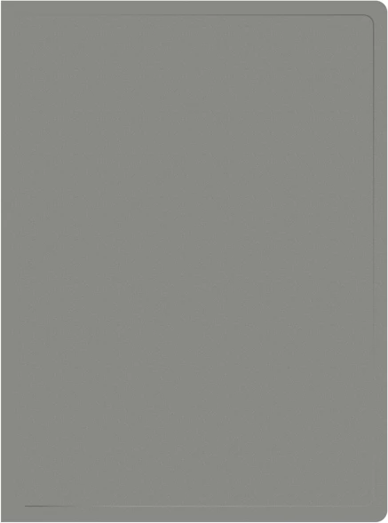 Папка с 20 прозр.вклад. Silwerhof Eco A4 пластик 0.5мм серый