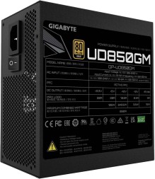 Блок питания Gigabyte ATX 850W GP-UD850GM 80+ gold (20+4pin) APFC 120mm fan 8xSATA Cab Manag RTL