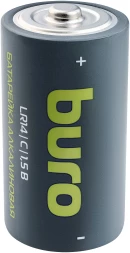Батарея Buro Alkaline LR14 C 7500mAh (2шт) блистер