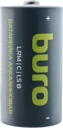 Батарея Buro Alkaline LR14 C 7500mAh (2шт) блистер