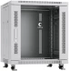 Шкаф коммутационный Cabeus (SH-05C-12U60/60) напольный 12U 600x600мм пер.дв.стекл металл 800кг серый 500мм 730мм IP20 сталь