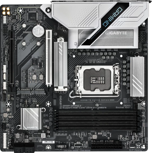 Материнская плата Gigabyte Z890M GAMING X Soc-1851 Intel Z890 4xDDR5 mATX AC`97 8ch(7.1) 2.5Gg RAID+HDMI+DP