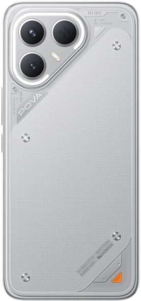 Смартфон Tecno Pova 7 Pro 5G 256Gb 12Gb серый моноблок 3G 4G 2Sim 6.78&amp;quot; 1224x2720 Android 15 64Mpix 802.11 a/b/g/n/ac/ax NFC GPS GSM900/1800 Protect