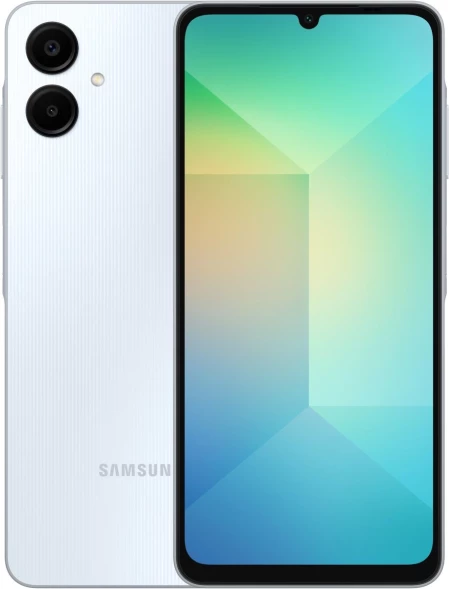 Смартфон Samsung SM-A065F Galaxy A06 64Gb 4Gb голубой моноблок 3G 4G 2Sim 6.7&amp;quot; 720x1600 Android 14 50Mpix 802.11 a/b/g/n/ac GPS GSM900/1800 GSM1900 microSD max1024Gb