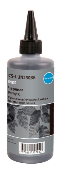 Чернила Cactus CS-I-Un250BK черный 250мл для Epson/Canon/HP/Brother Ecotank