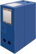 Короб архивный вырубная застежка Бюрократ -BA100/08BLUE пластик 0.8мм корешок 100мм 330x245мм синий