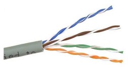 Кабель информационный Lanmaster TWT-5EUTP/100-GY кат.5E U/UTP 4X2X24AWG PVC внутренний 100м серый