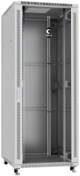 Шкаф серверный Cabeus (SH-05C-42U80/100) напольный 42U 800x1000мм пер.дв.стекл металл 800кг серый 900мм 134.2кг 220град. 2055мм IP20 сталь