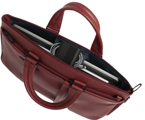 Деловая сумка мужская Piquadro Russel CA4021W137/CU с отделением для ноутбука 15.6&amp;quot; красное дерево натур.кожа
