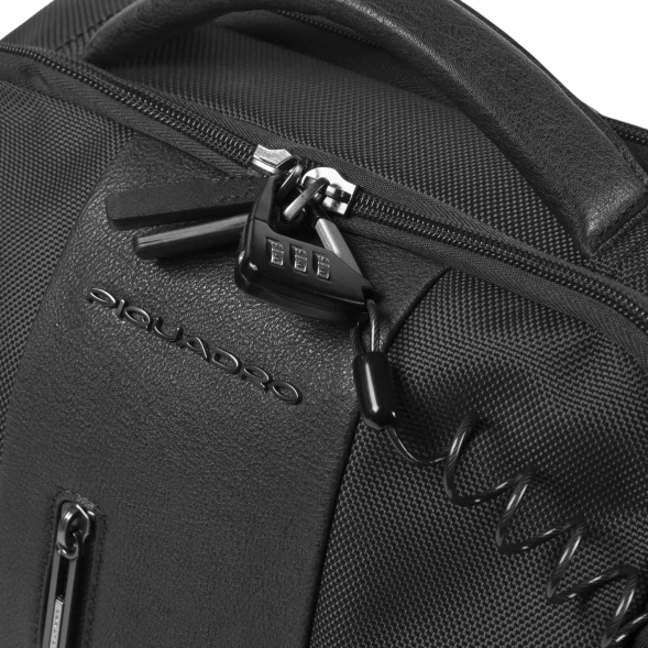 Рюкзак мужской Piquadro Brief2 CA4818BR2/N черный нейлон/натур.кожа
