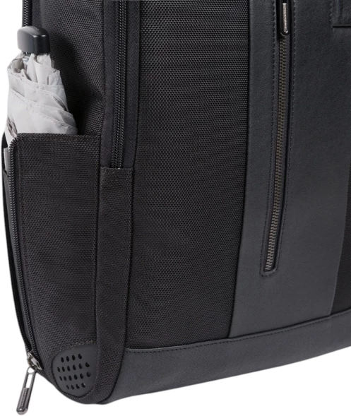 Рюкзак мужской Piquadro Brief2 CA4818BR2/N черный нейлон/натур.кожа