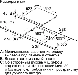 Варочная поверхность Bosch PKE612FA2E белый
