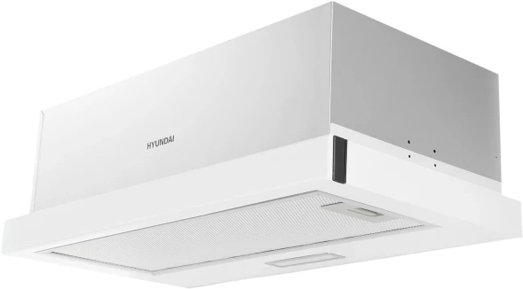 Вытяжка встраиваемая Hyundai HBH 6235 WG белый управление: кнопочное (1 мотор)