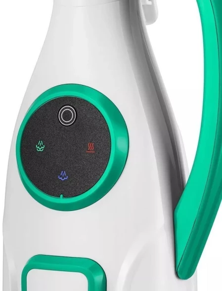 Швабра паровая Kitfort КТ-1098 1250Вт белый/зеленый