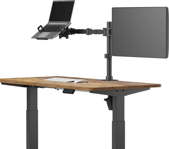 Кронштейн для монитора/ноутбука Cactus CS-VM-LH24-BL черный 17&amp;quot;-35&amp;quot; макс.20кг настольный поворот и наклон