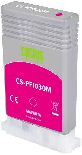 Картридж струйный Cactus CS-PFI030M PFI-030M пурп.пигм. (55мл) для Canon imagePROGRAF TA-20/30 с чипом
