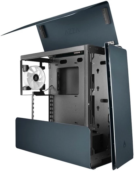 Корпус Azza CAST черный без БП ATX 1x140mm 2xUSB3.0 audio