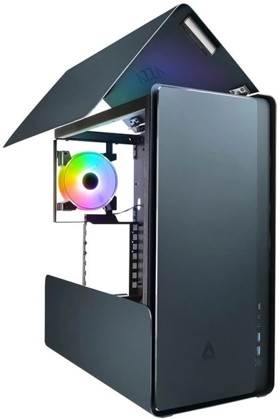 Корпус Azza CAST черный без БП ATX 1x140mm 2xUSB3.0 audio