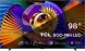 Телевизор QLED TCL 98&amp;quot; 98C7L SQD-Mini LED черный 4K Ultra HD 144Hz DVB-T DVB-T2 DVB-C DVB-S DVB-S2 USB WiFi Smart TV