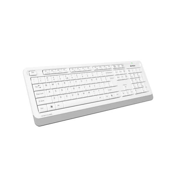 Клавиатура + мышь A4Tech Fstyler FG1010 клав:белый/серый мышь:белый/серый USB беспроводная Multimedia (FG1010 WHITE)