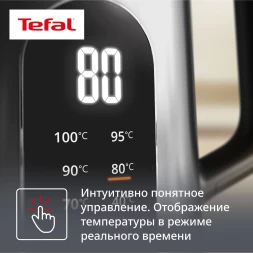 Чайник электрический Tefal KI871DE0 1.7л. 1500Вт серебристый корпус: нерж.сталь/пластик (7211419755)