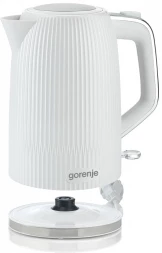 Чайник электрический Gorenje K17DPW 1.7л. 2200Вт белый/серебристый корпус: пластик/металл